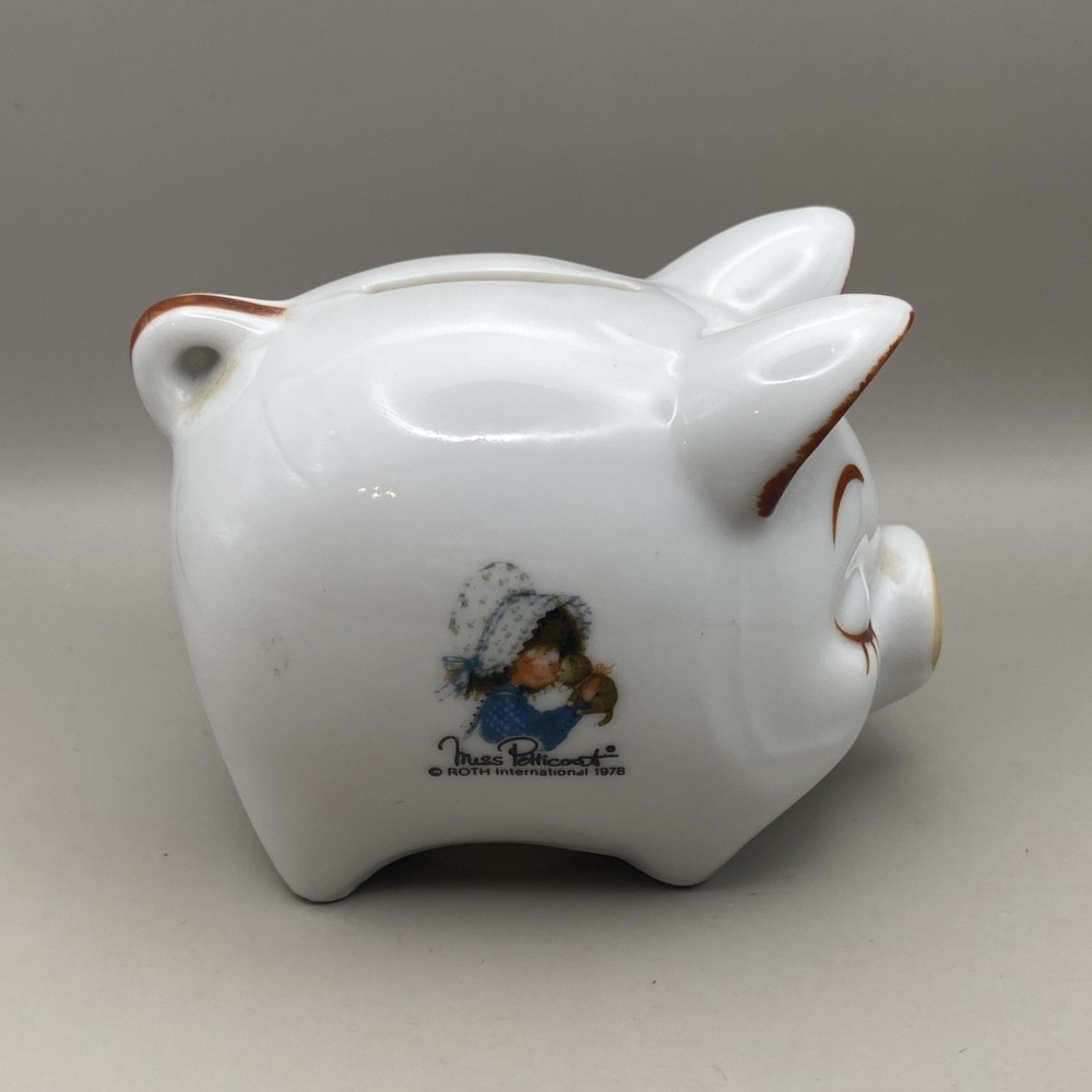 Vintage Piggy Bank Miss Petticoat Roth International 1978 - Picture 2 of 6